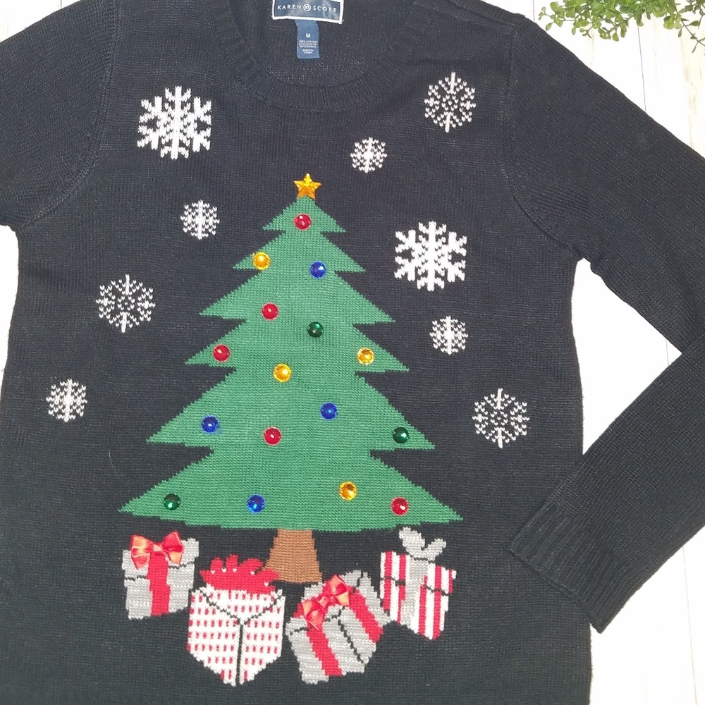 Black Christmas sweater